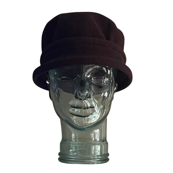 Parkhurst Canada Chocolate Brown Wool Cloche, Cap, One Size - Picture 2 of 8